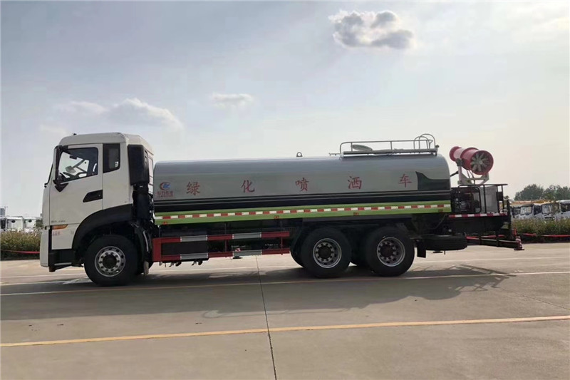 東風(fēng)天龍后八輪20噸噴霧車，國六綠化噴灑車
